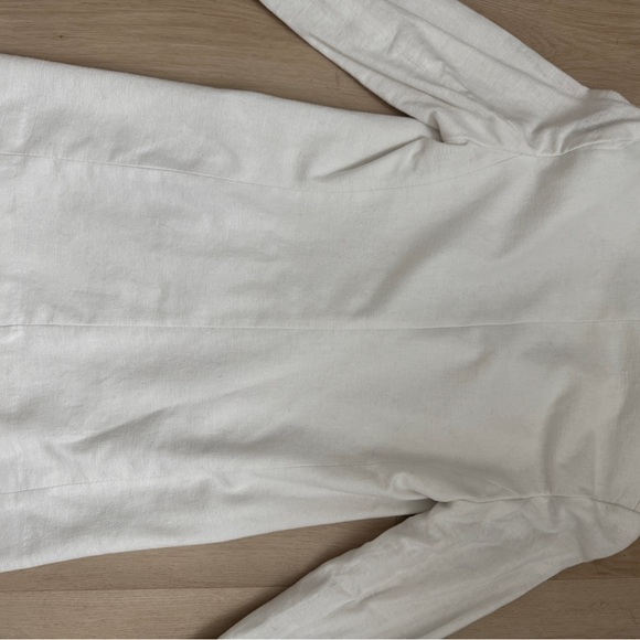 Abercrombie & Fitch NWT White Linen Blend Blazer - Picture 9 of 14